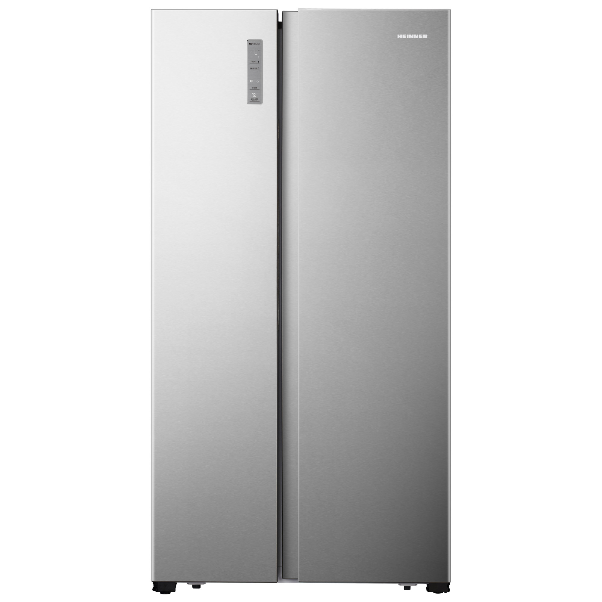 Side by Side Heinner HSBS-HS519NFXE++, Full No Frost, Compresor Inverter, 519 l, 178.6 cm, Inox