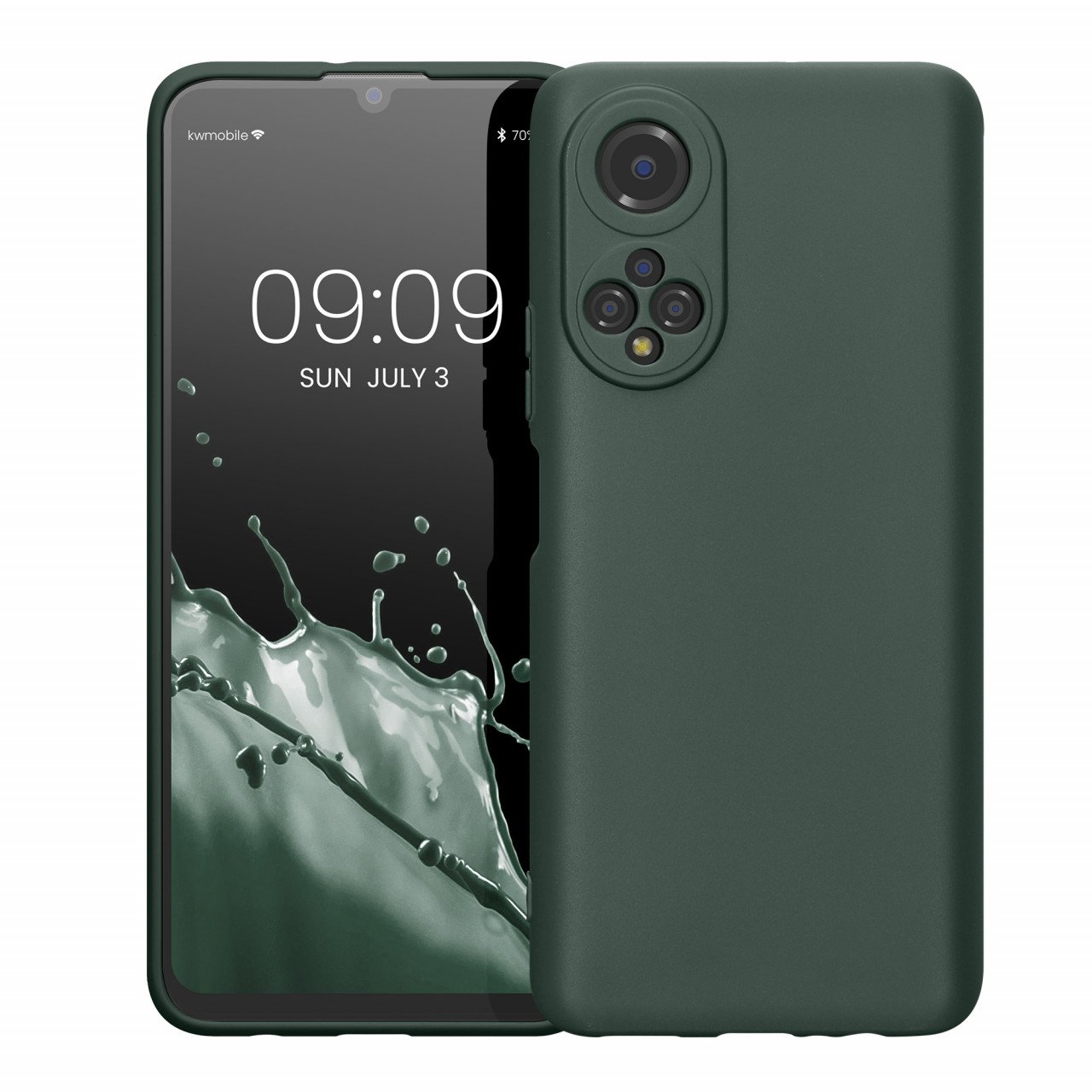 Husa Kwmobile pentru Honor X7, Silicon, Verde, 58420.169