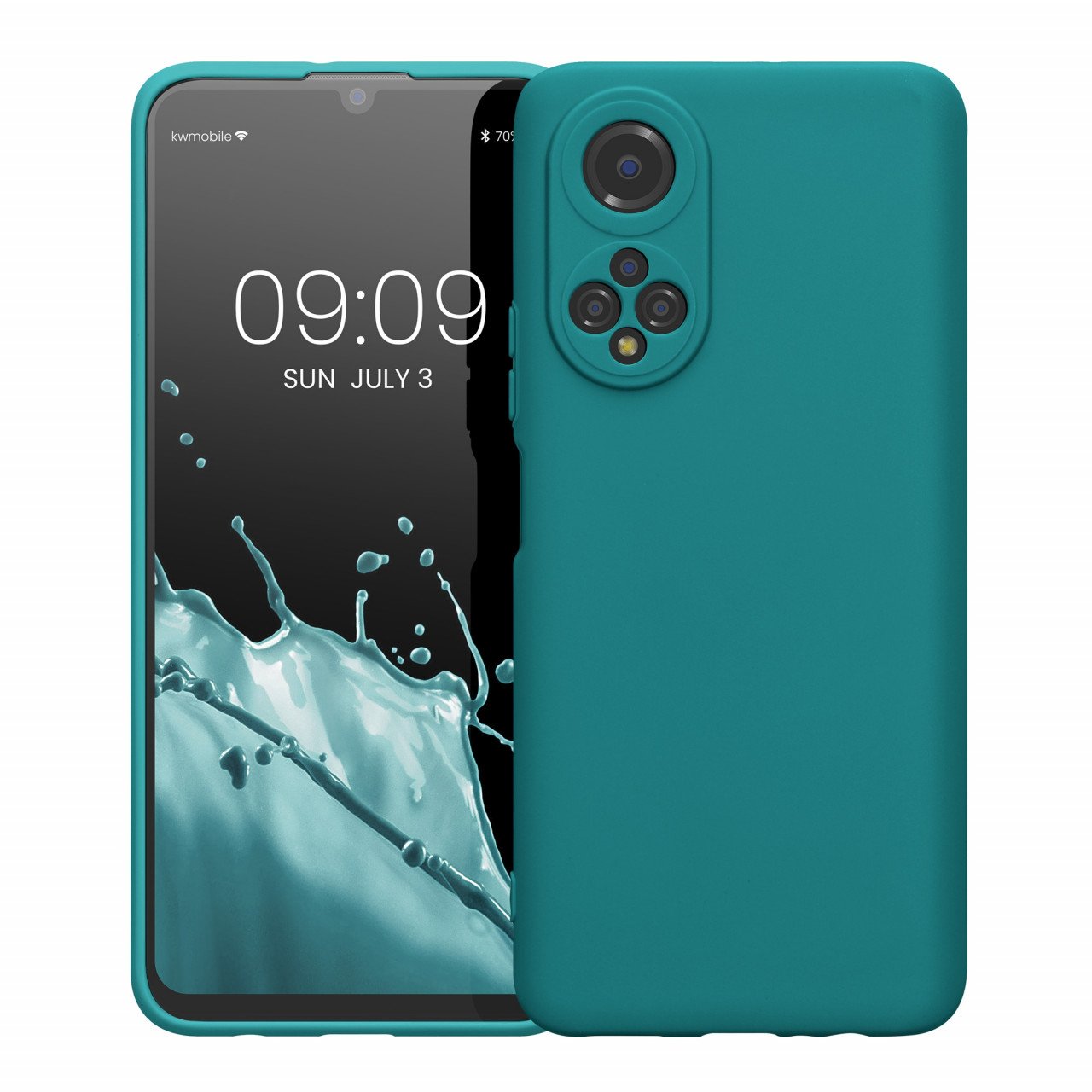 Husa Kwmobile pentru Honor X7, Silicon, Verde, 58420.57