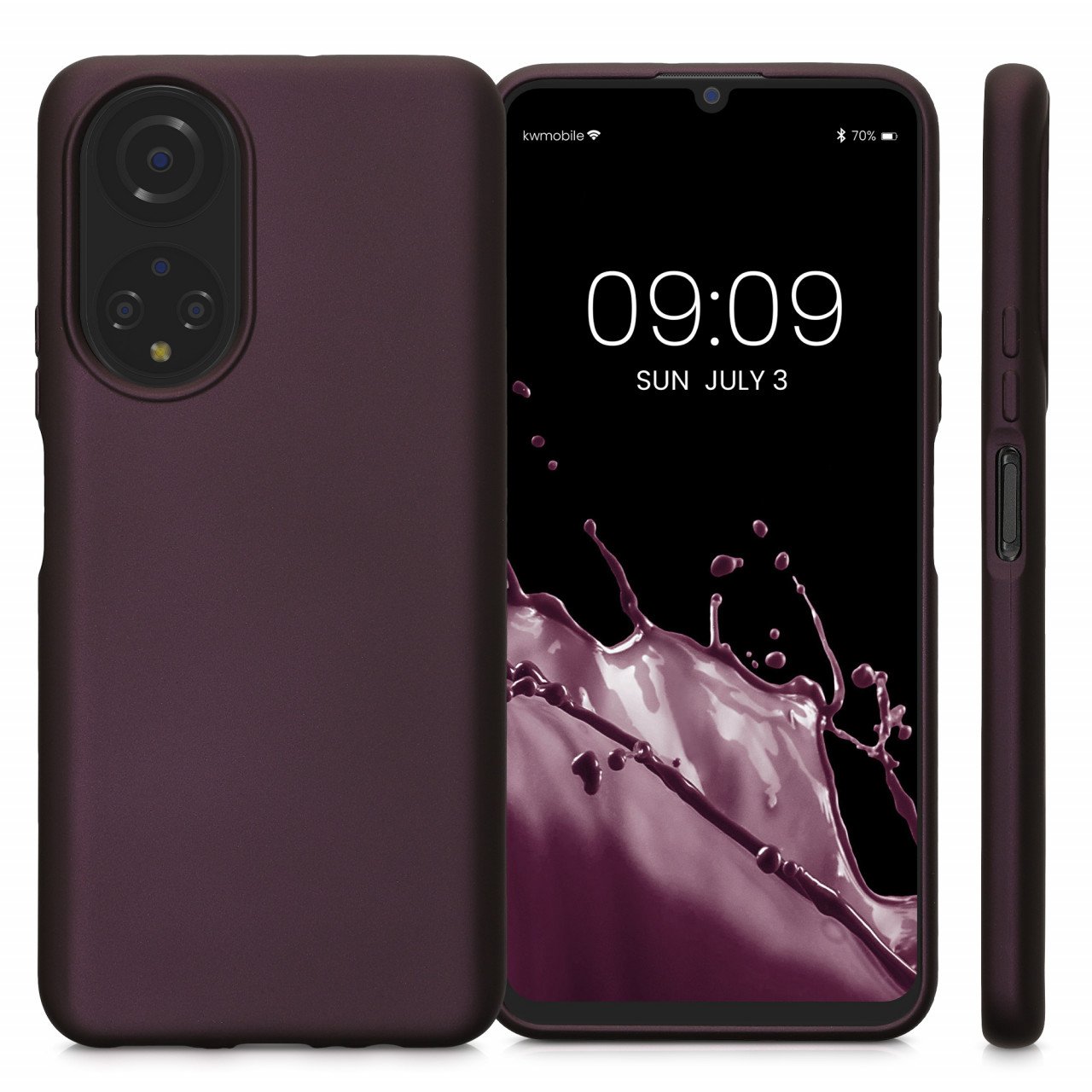 Husa Kwmobile pentru Honor X7, Silicon, Visiniu, 59203.115