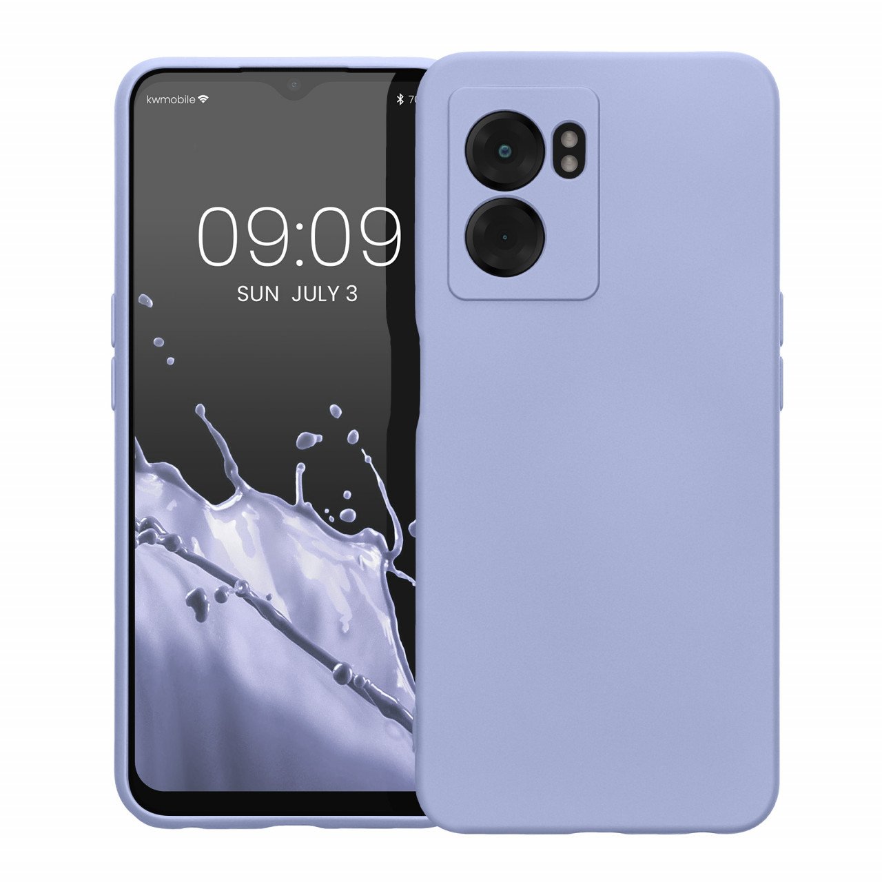 Husa Kwmobile pentru OPPO A77, Silicon, Albastru, 59245.139