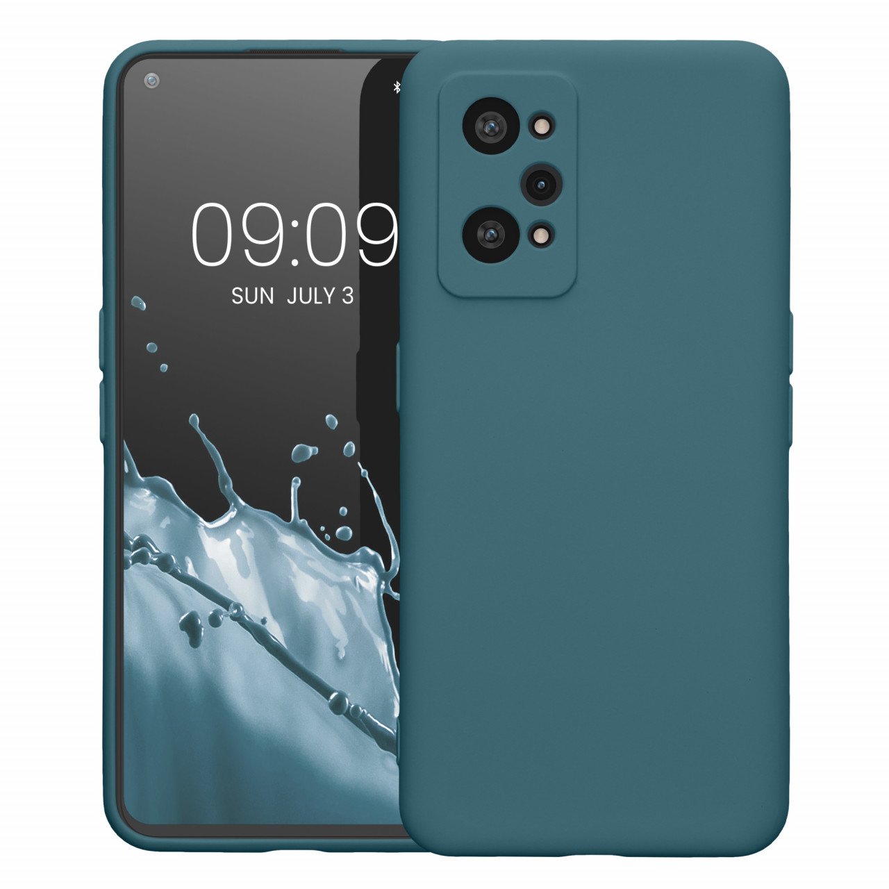 Husa Kwmobile pentru Realme GT Neo 3T, Silicon, Verde, 59246.57