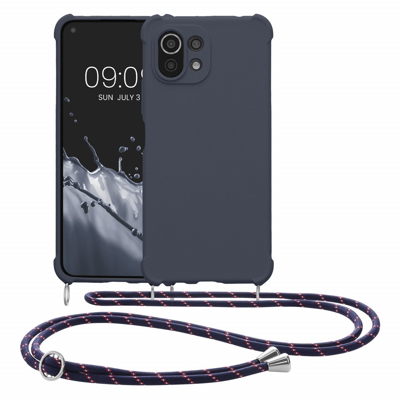 Husa Kwmobile pentru Xiaomi Mi 11 Lite 5G/11 Lite 5G NE, Silicon, Gri, 55902.186