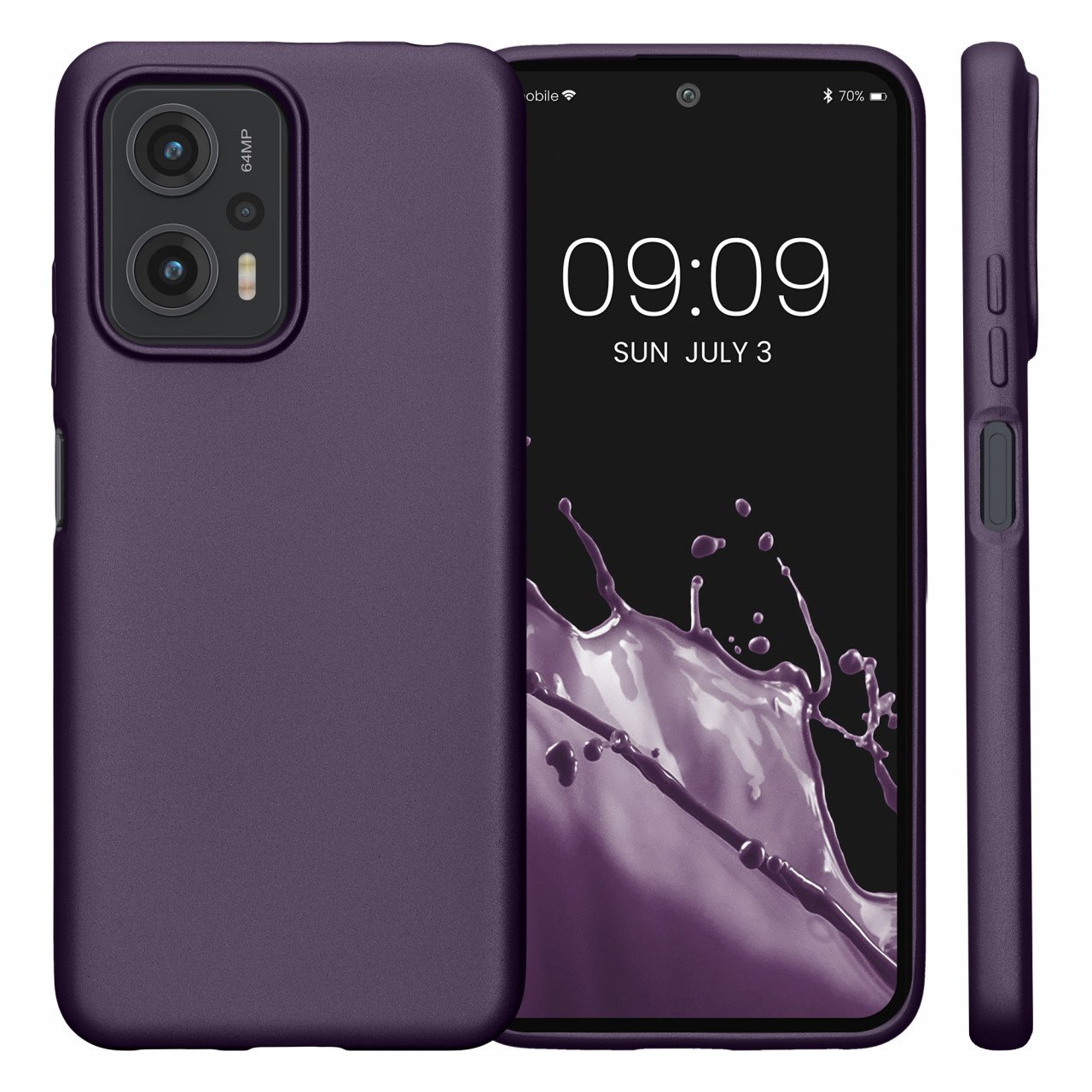 Husa Kwmobile pentru Xiaomi Poco X4 GT, Silicon, Mov, 59249.115