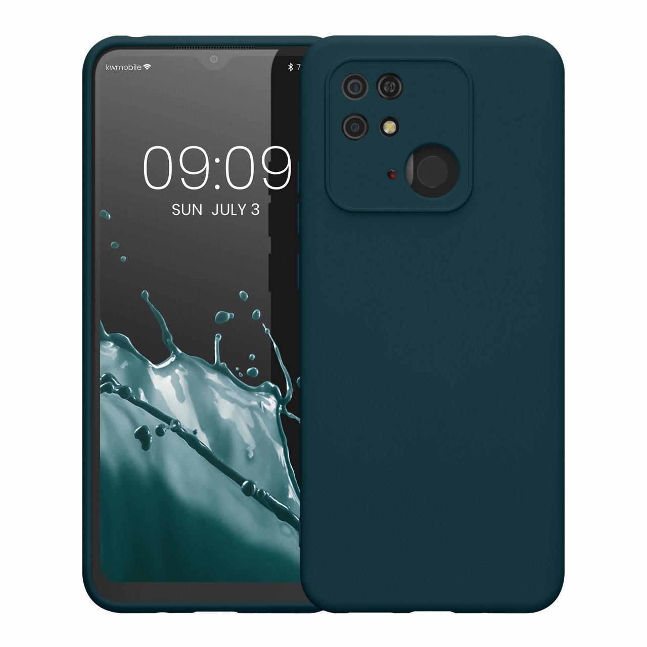 Husa Kwmobile pentru Xiaomi Redmi 10C, Silicon, Verde, 59229.57