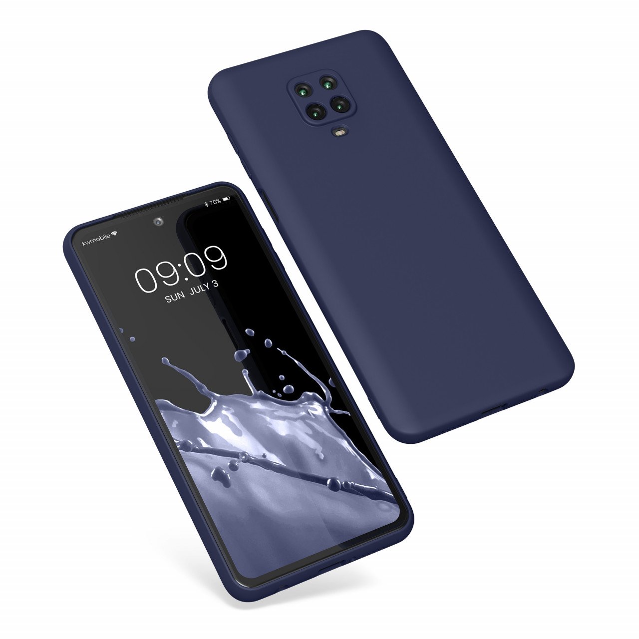 Husa Kwmobile pentru Xiaomi Redmi Note 9S/Redmi Note 9 Pro/Redmi Note 9 Pro Max, Silicon, Albastru, 56562.186