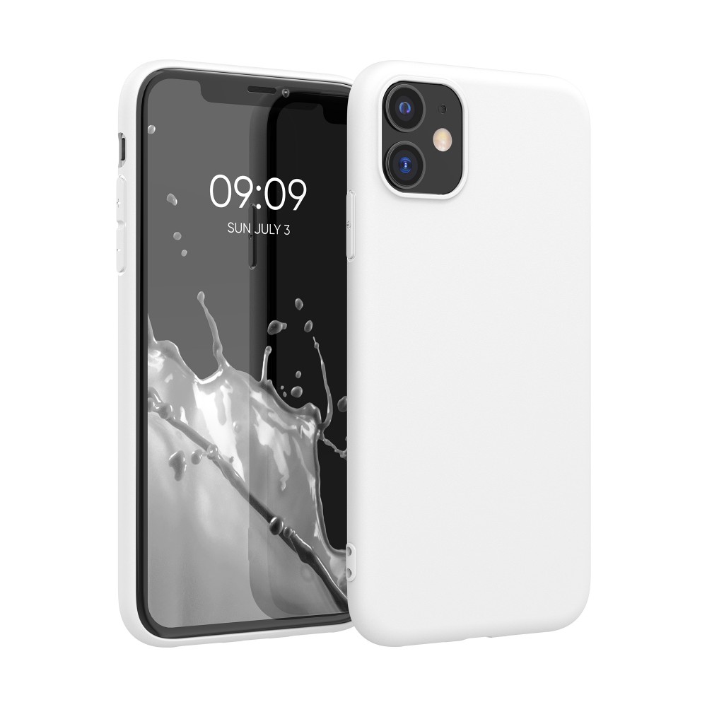 Husa pentru Apple iPhone 11, Silicon, Alb, 49787.48