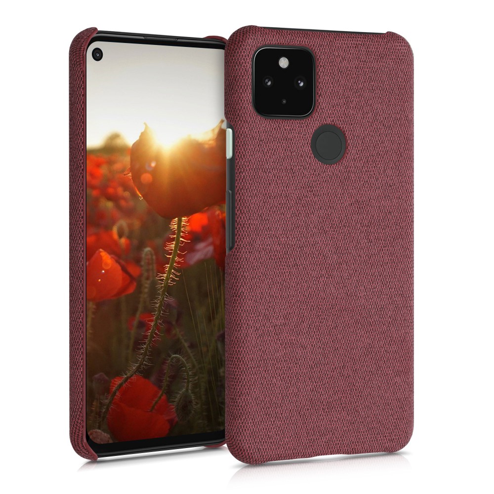 Husa pentru Google Pixel 4a 5G, Textil, Rosu, 53569.76