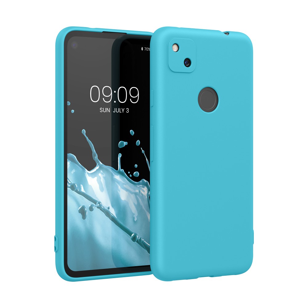 Husa pentru Google Pixel 4a, Silicon, Albastru, 52357.205