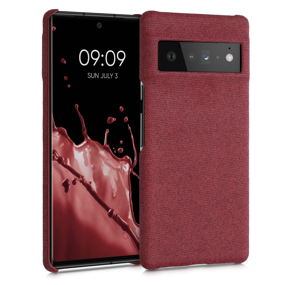 Husa pentru Google Pixel 6 Pro, Textil, Rosu, 55852.76