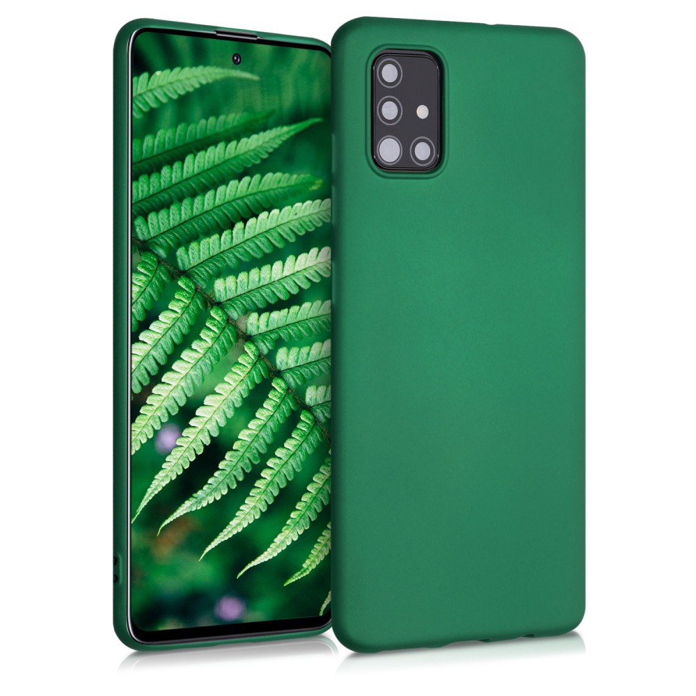 Husa pentru Samsung Galaxy A51, Silicon, Verde, 51201.170