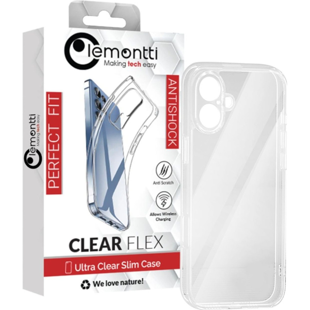 Lemontti Husa Silicon iPhone 16 Plus Transparent