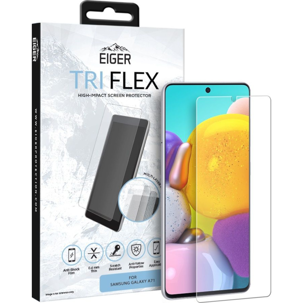 Folie Samsung Galaxy A71 Eiger Clear Tri Flex