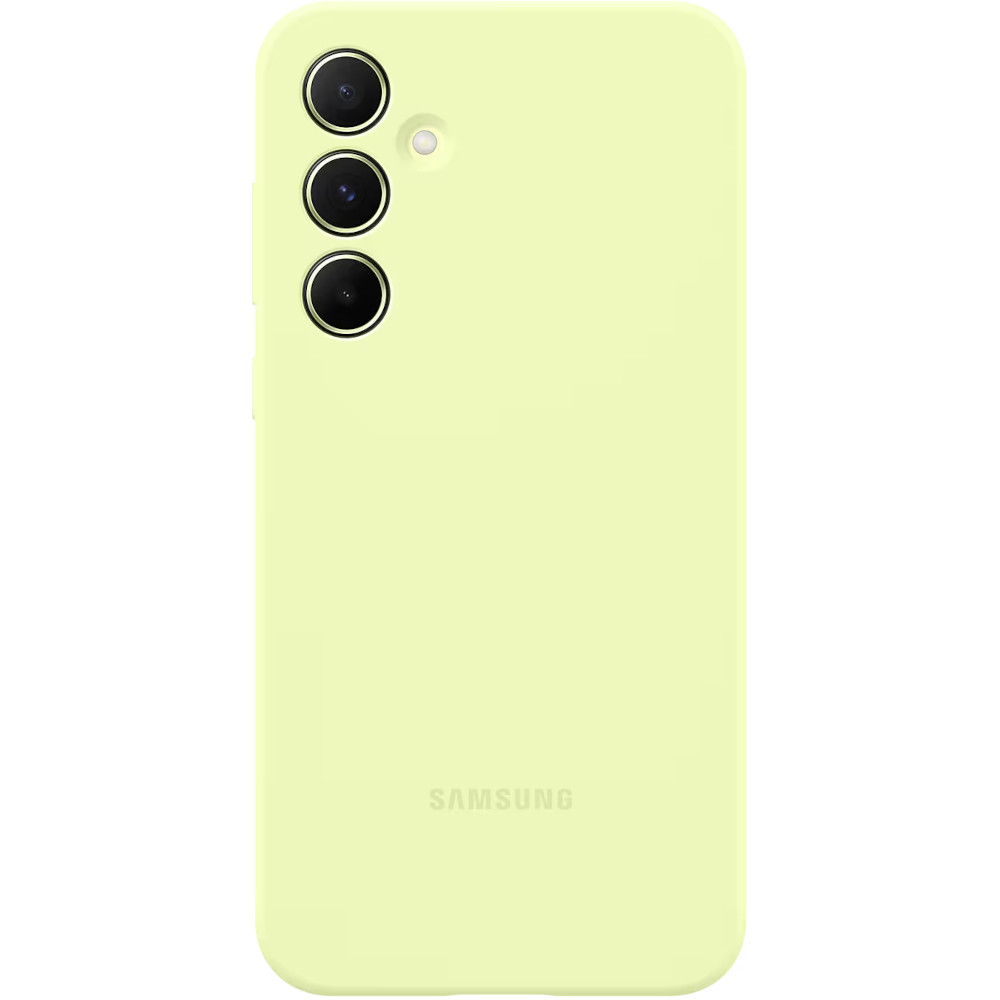 Husa de protectie Samsung Silicon Case pentru Galaxy A55 5G, Lime