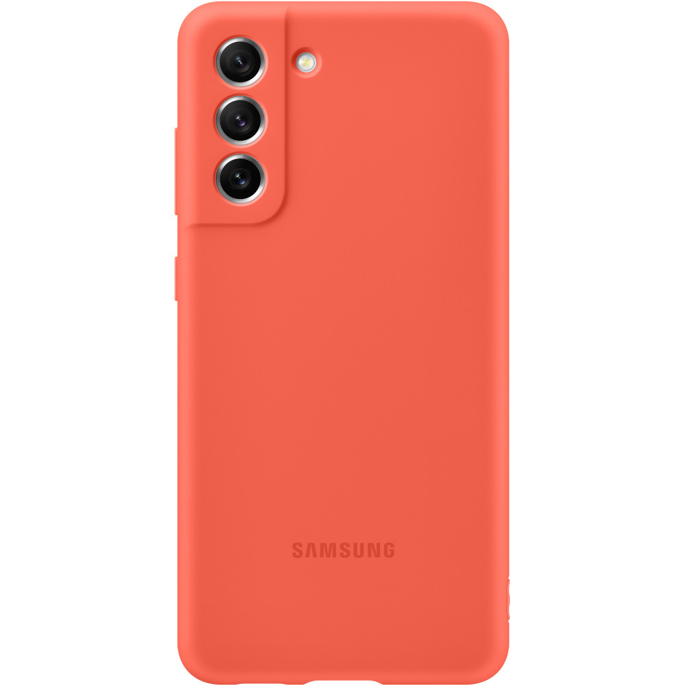 Husa de protectie Samsung Sillicone Cover pentru Galaxy S21 FE, Coral