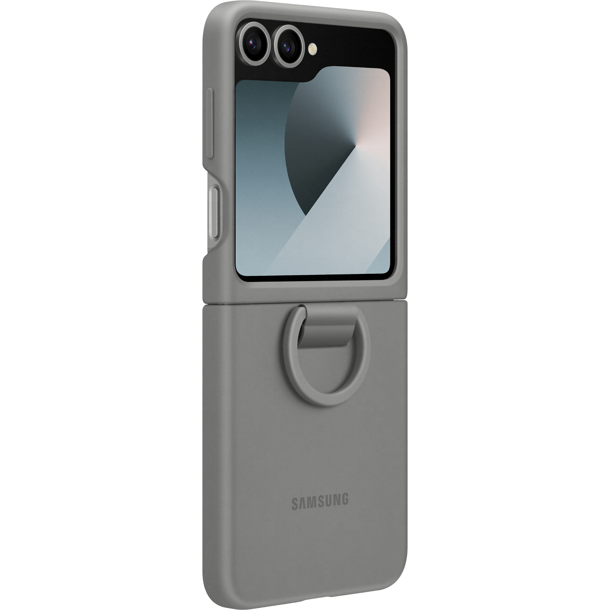 Husa Samsung Silicone Case pentru Galaxy Z Flip 6, Gri