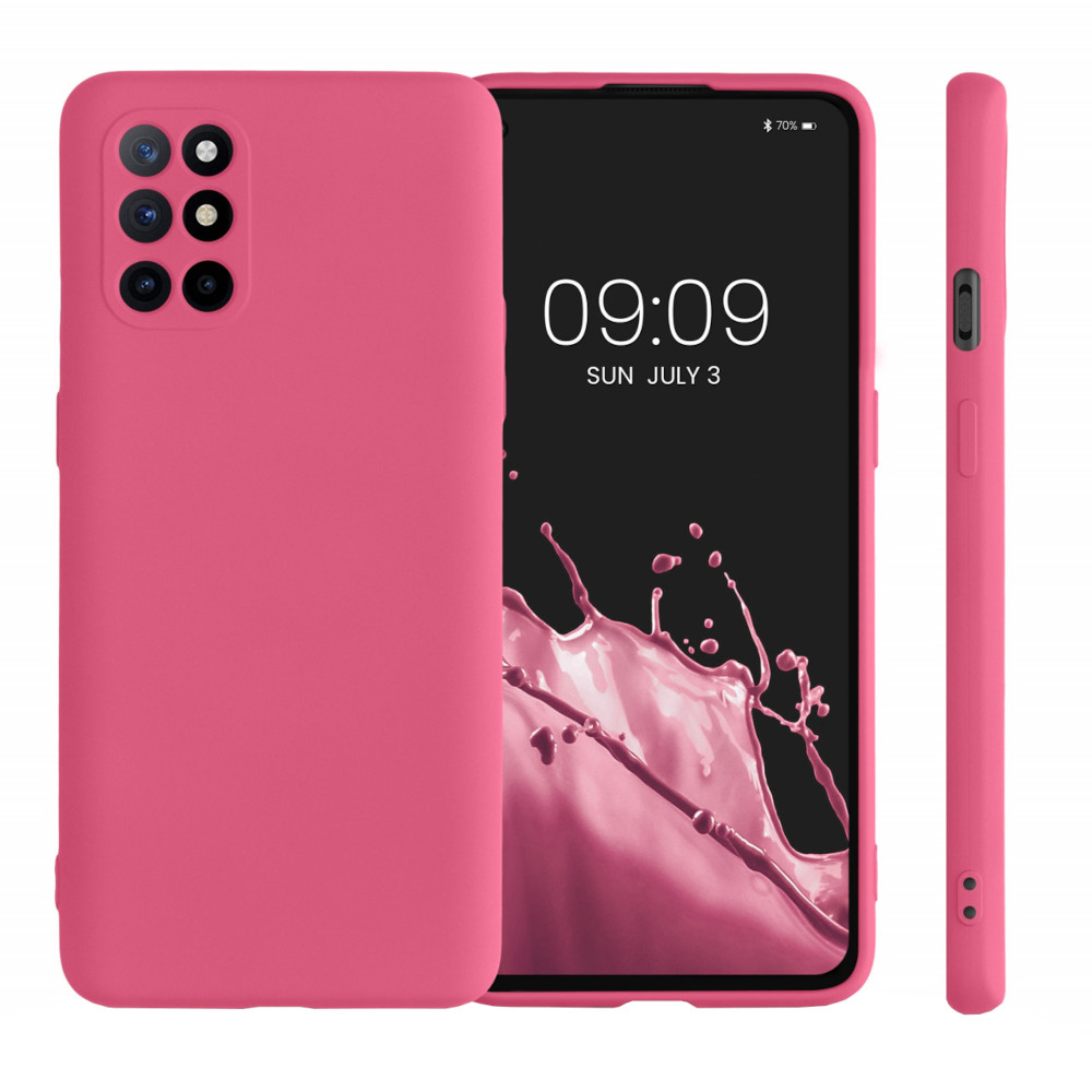 Husa Kwmobile pentru OnePlus 8T, Silicon, Roz, 55350.238