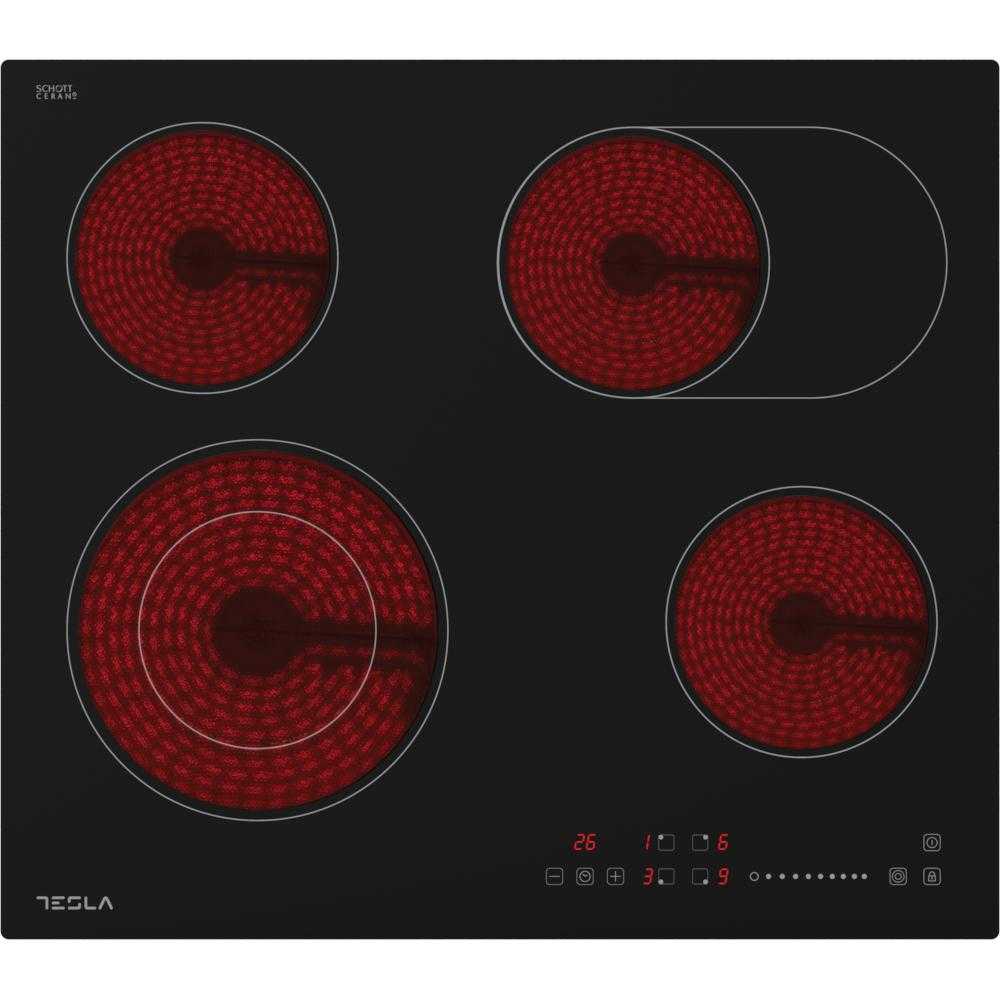 Plita incorporabila Tesla HV6410MX, Electrica, 4 zone de gatit