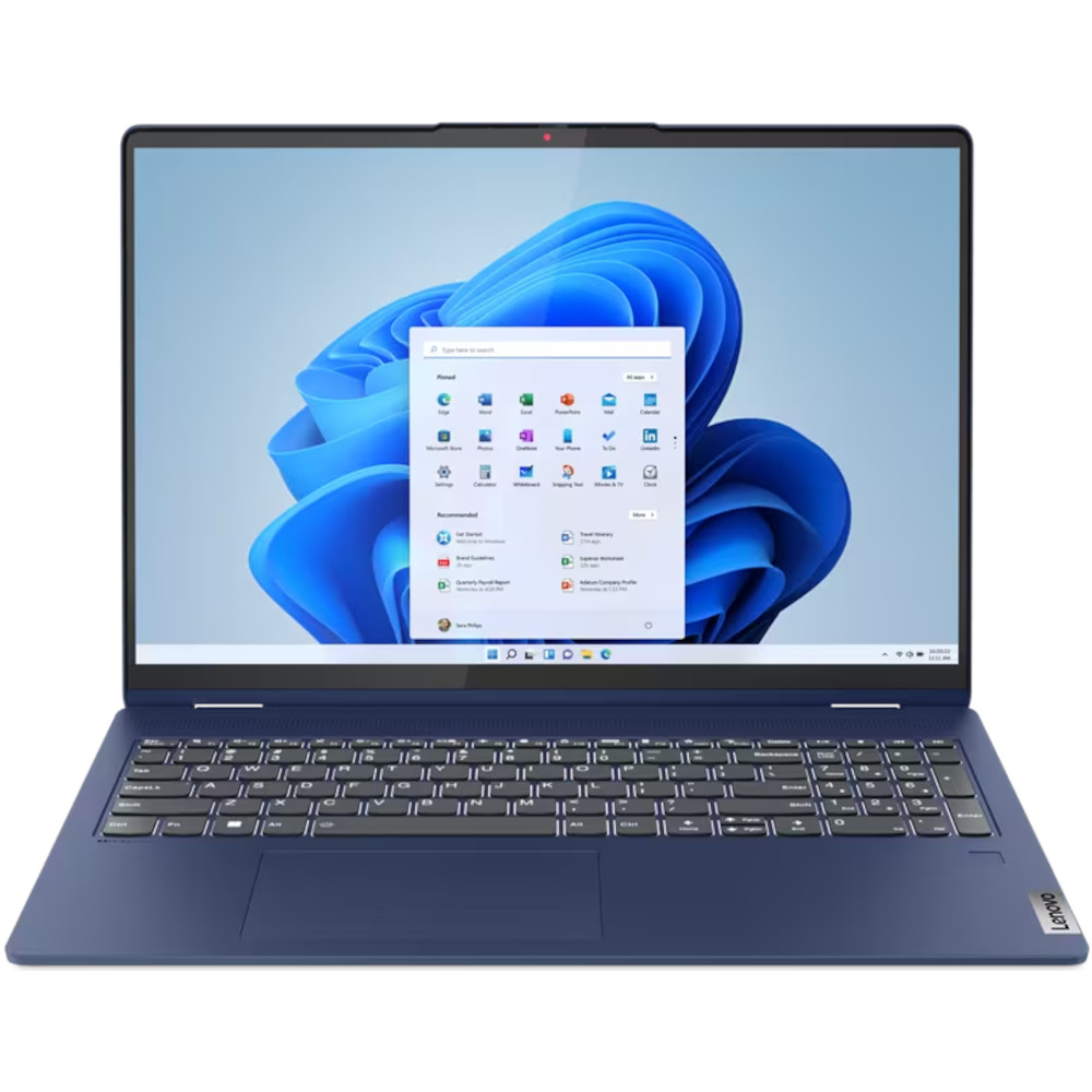 Laptop Lenovo IdeaPad Flex 5 16ABR8 AMD Ryzen 7 7730U, 16", WUXGA, IPS, Touch, 16GB, 1TB SSD, AMD Radeon Graphics, Windows 11 Home, Abyss Blue