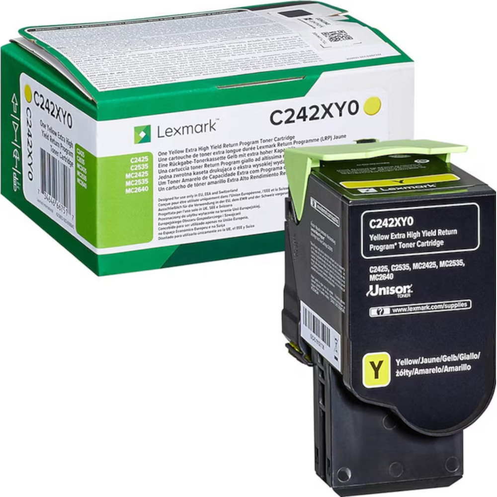 Toner Lexmark Yellow C242XY0