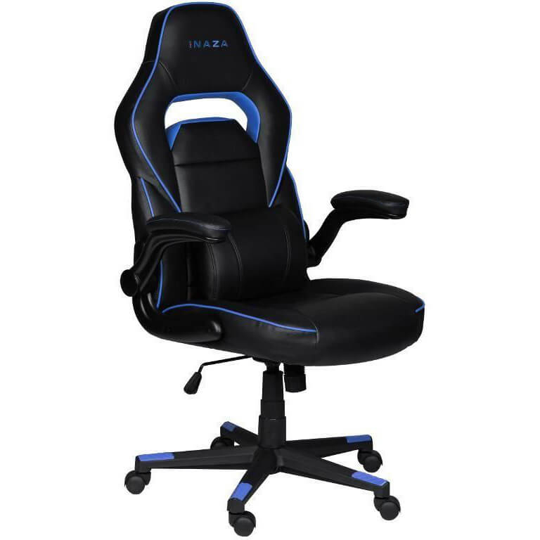 Scaun gaming Inaza Interceptor IN01-BB, Negru/Albastru