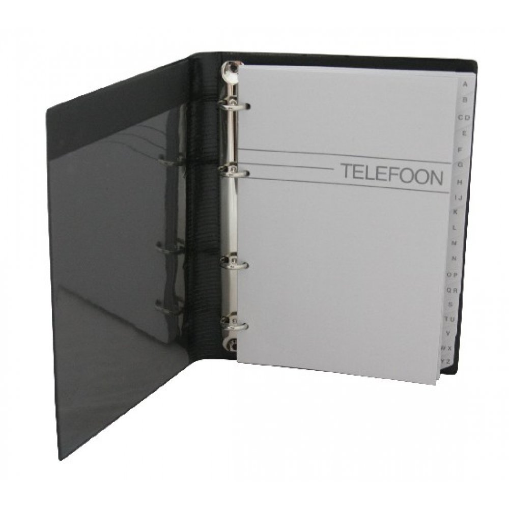 Agenda Telefonica Cu Inele, 220 X 165 Mm, Cu Index, Kangaro - Culori Asortate