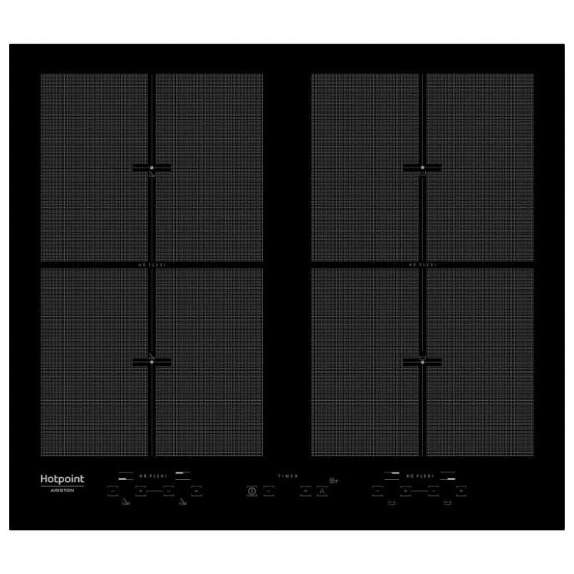 Plita incorporabila Hotpoint KIU 642 F B, Inductie, 4 zone de gatit