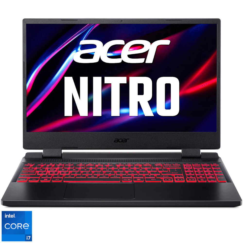 laptop gaming acer nitro 5 an515 57 Laptop Gaming Acer Nitro 5 AN515-58, 15.6", Full HD, IPS, Intel Core i7-12700H, 16GB RAM, 512GB SSD, NVIDIA GeForce RTX 3050, No OS, Obsidian Black