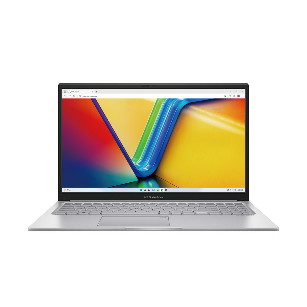 Laptop ASUS 15.6\'\' Vivobook 15 X1504VA, FHD, 60 Hz, Intel Core i5-1335U, 16GB DDR4, 512GB SSD, No OS, Cool Silver