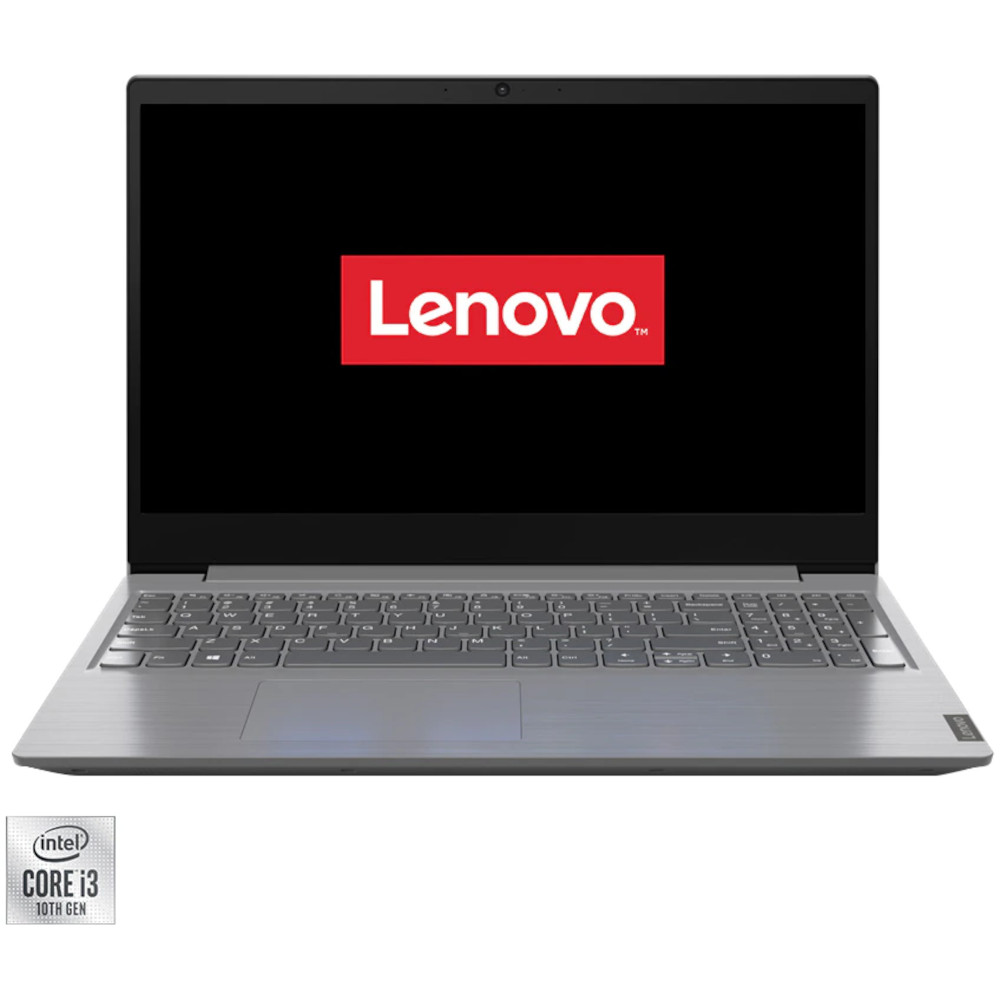 Laptop Lenovo V15, 15.6 inch, Full HD, Intel Core i3-10110U, 8GB, 256GB SSD, Intel UHD Graphics, Free Dos, Iron Grey