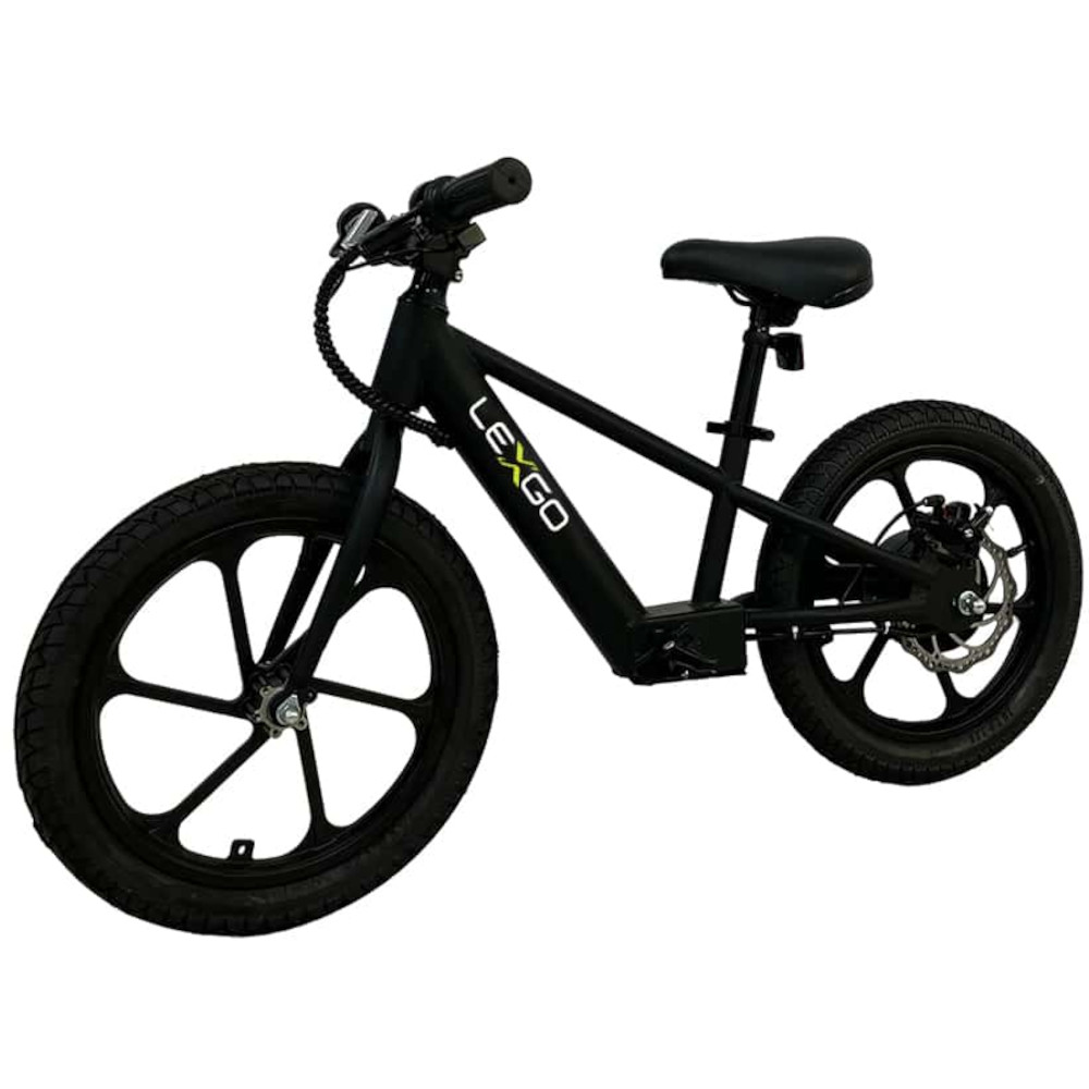 Bicicleta electrica LEXGO Strider EFUN 20, 180 W, Autonomie 20 Km, Viteza maxima 15 Km/h, Negru