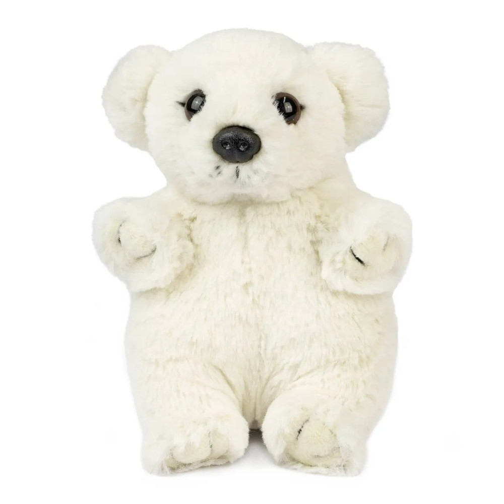 Pui de Urs Polar Bebelus de Plus 17 cm, in cutie - Jucarie de plus Living Nature