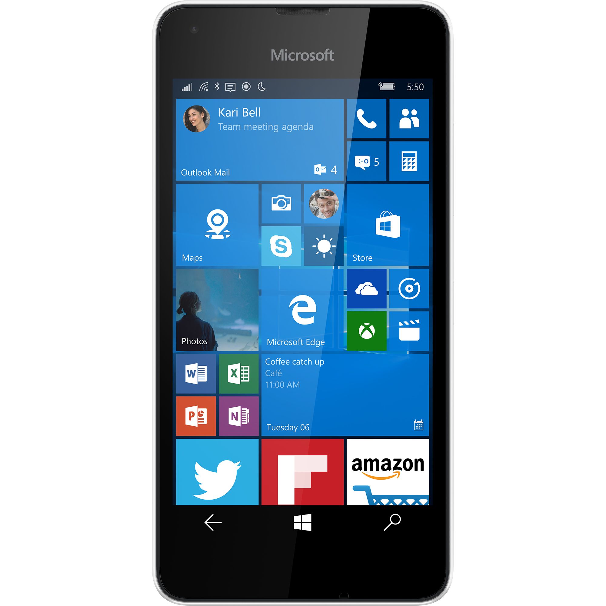 Telefon mobil Microsoft Lumia 550, 8GB, Alb