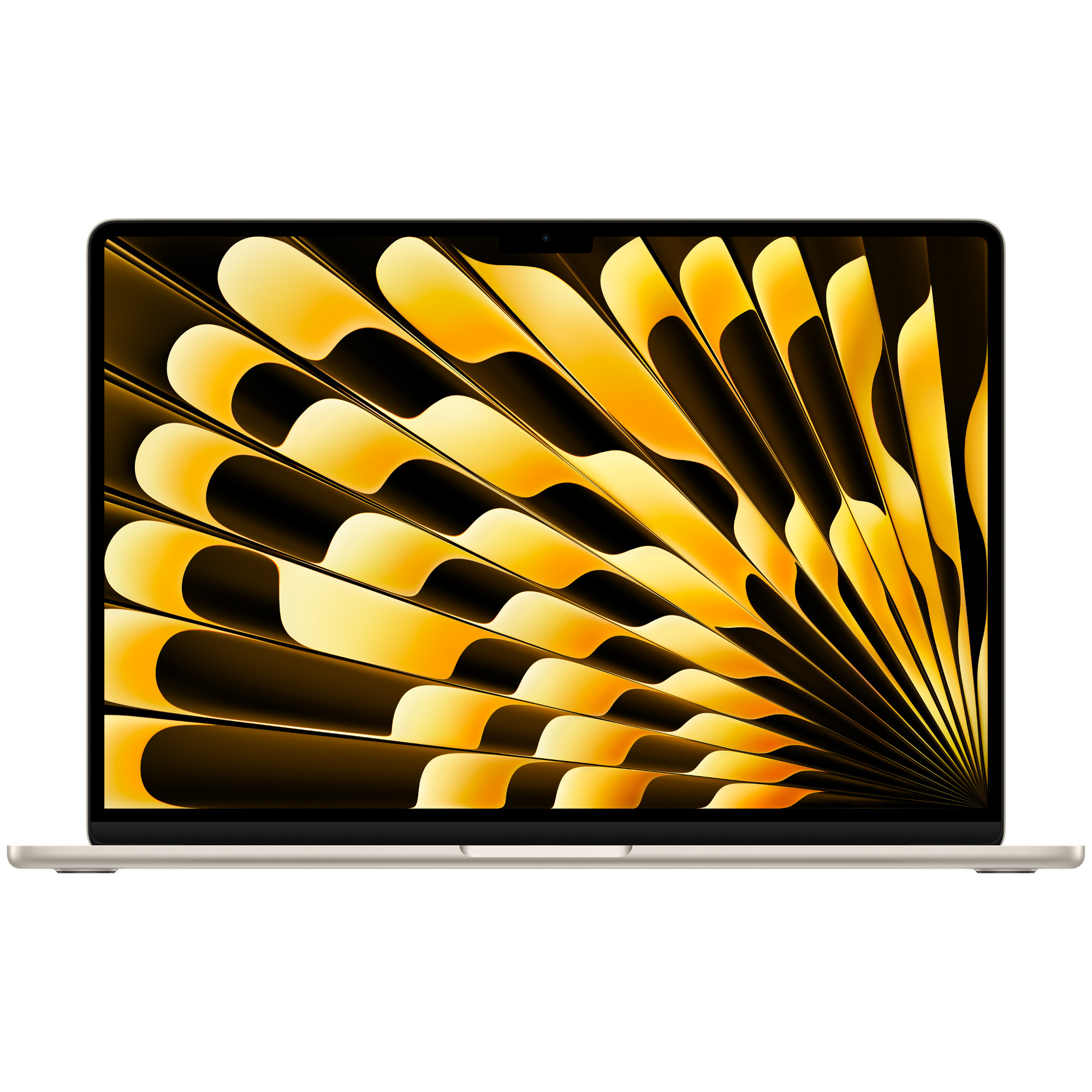 Laptop MacBook Air, 15.3", Liquid Retina, Apple M3 8-core CPU, 10-core GPU, 8GB RAM, 256GB SSD, macOS Sonoma, Starlight