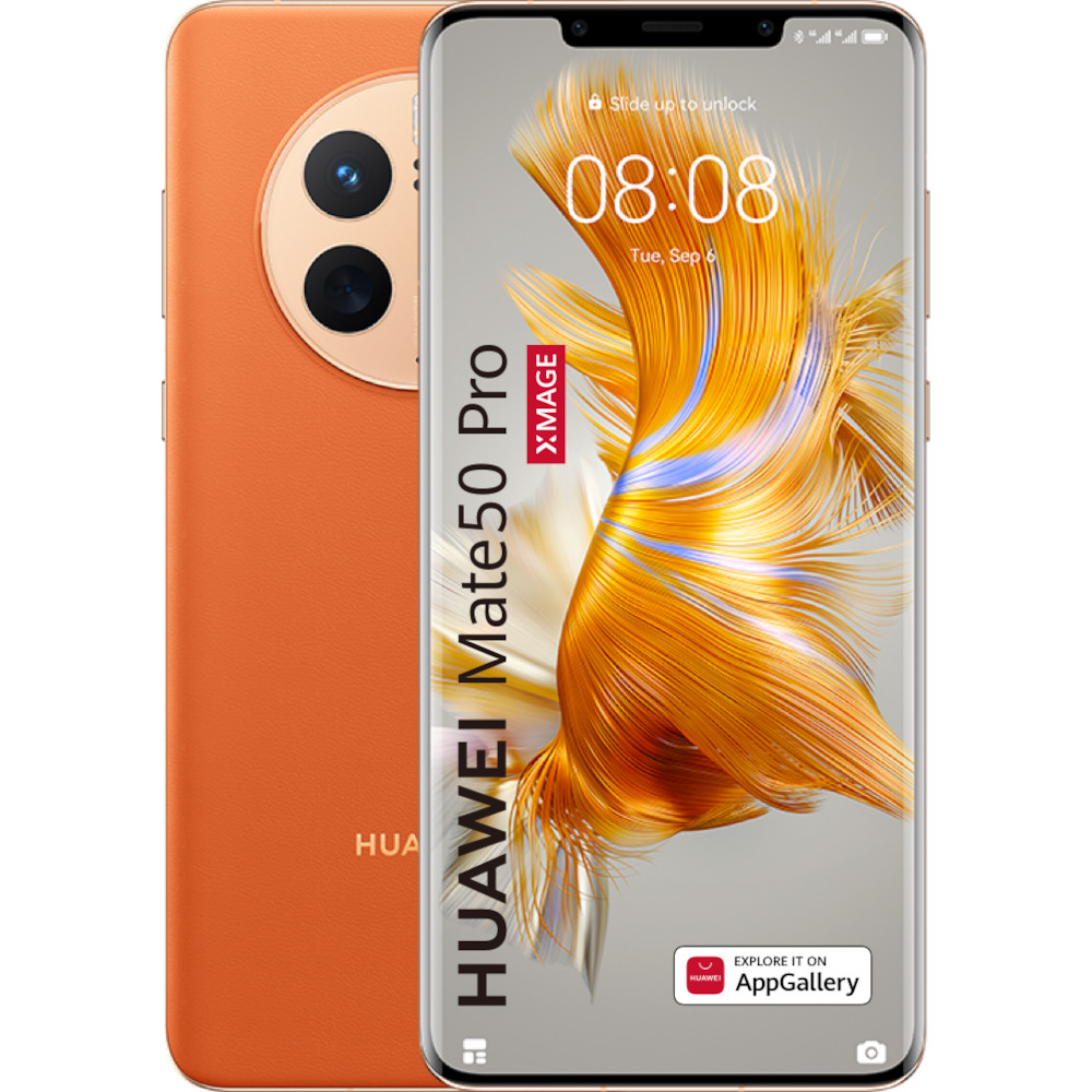 huawei p30 pro 8gb ram 128gb Telefon mobil Huawei Mate 50 Pro, 256GB, 8GB RAM, Portocaliu
