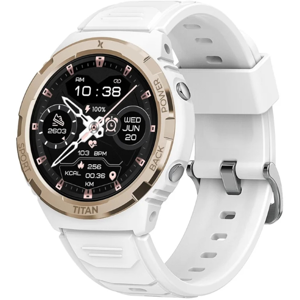 Smartwatch MaxCom FW100 Titan Valkiria, Alb