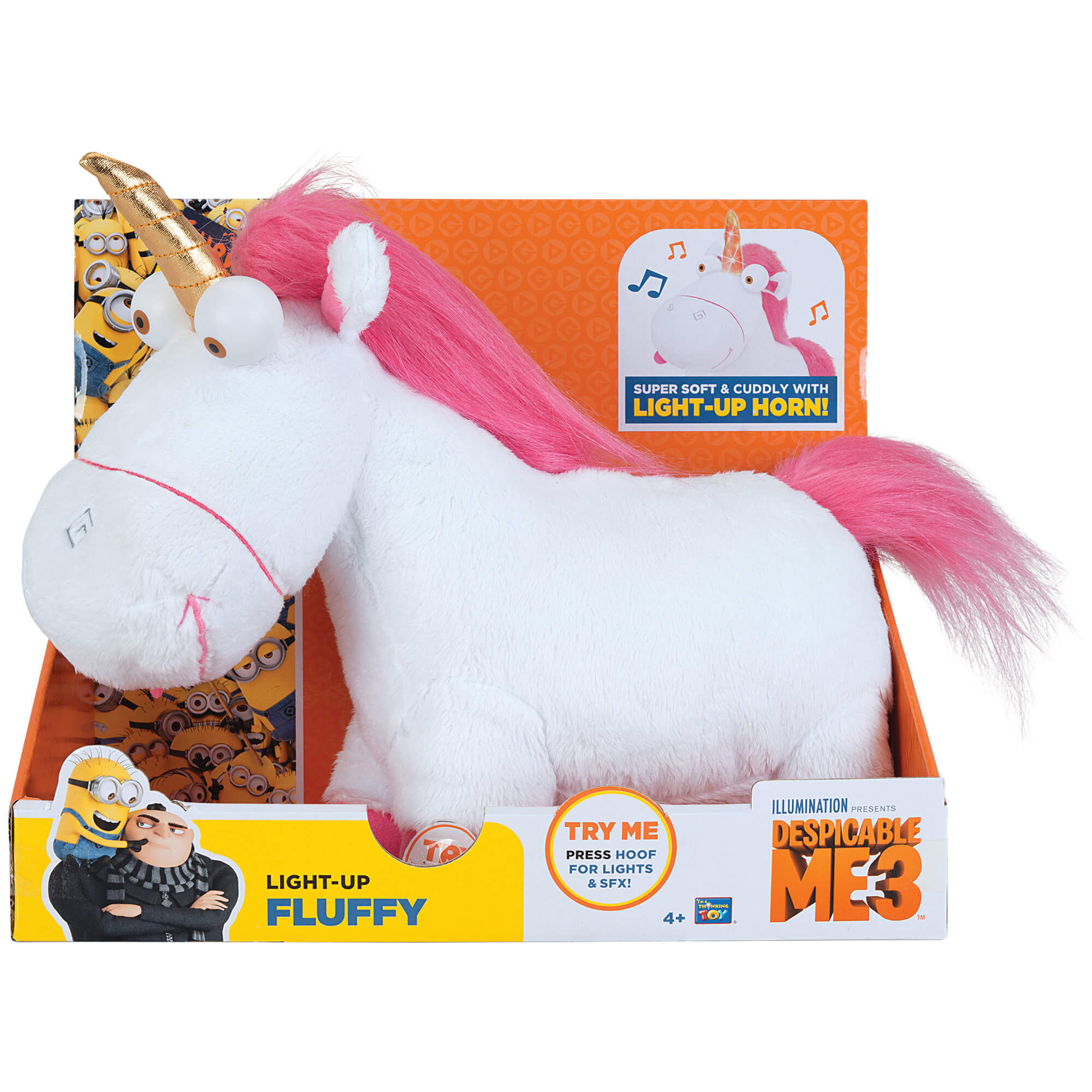 Jucarie de plus Minions Despicable Me 3 Unicorn cu functii, 23 cm