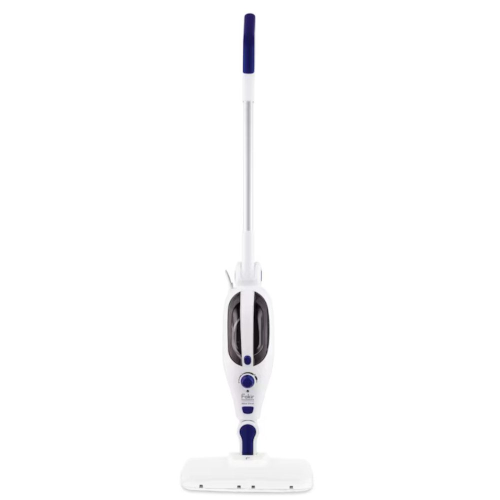 Mop cu abur Fakir Alina Clean, 1300W, rezervor 330ml, 10 accesorii incluse, incalzire in 30 sec, Alb