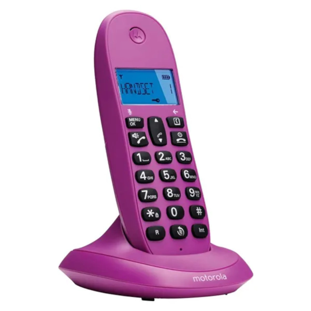 Telefon fix fara fir Motorola DECT C1001, Violet