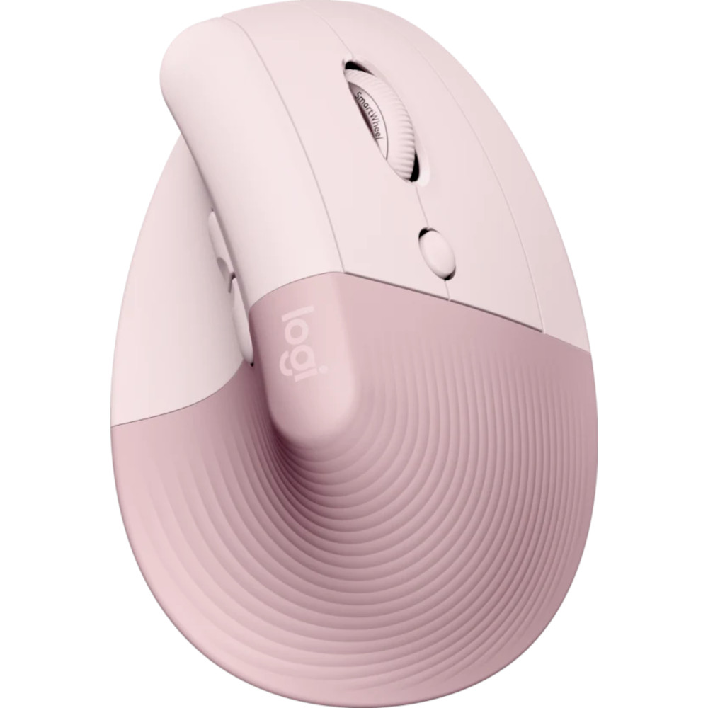 Mouse Logitech Lift Vertical Ergonomic, Wireless, Bluetooth, Rose / Dark Rose