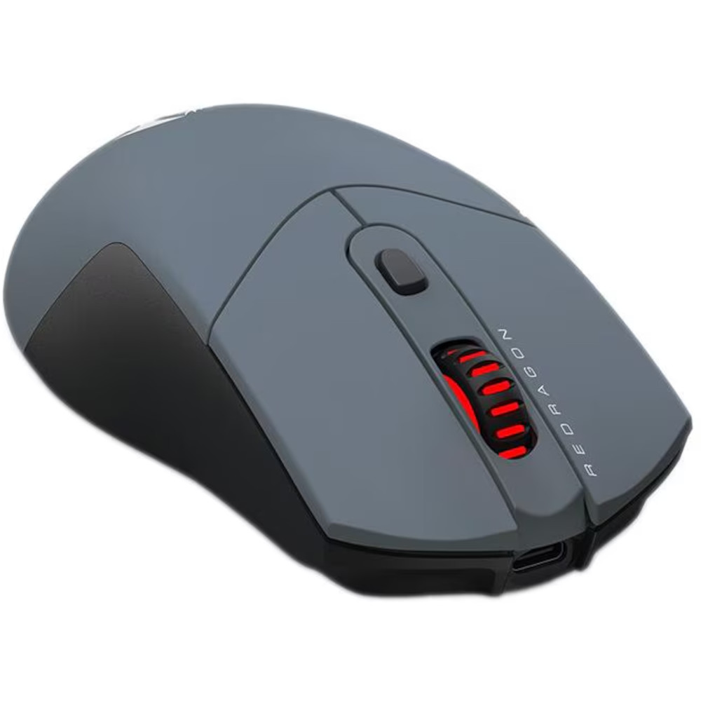 Mouse gaming Redragon ST4R Pro, Bluetooth, 26000 DPI, Negru/Gri