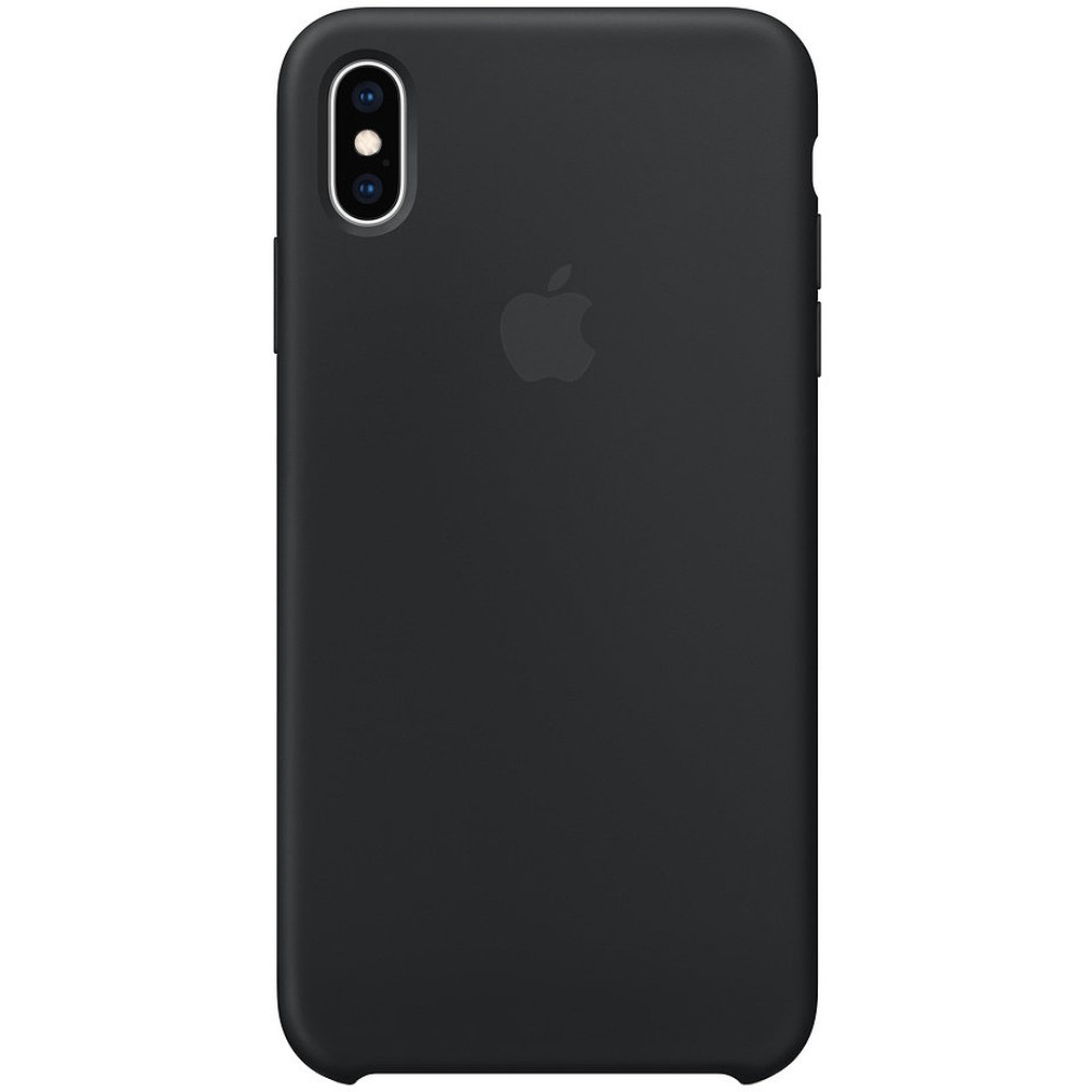 Carcasa de protectie Apple MRWE2ZM/A Silicone pentru iPhone Xs Max, Negru