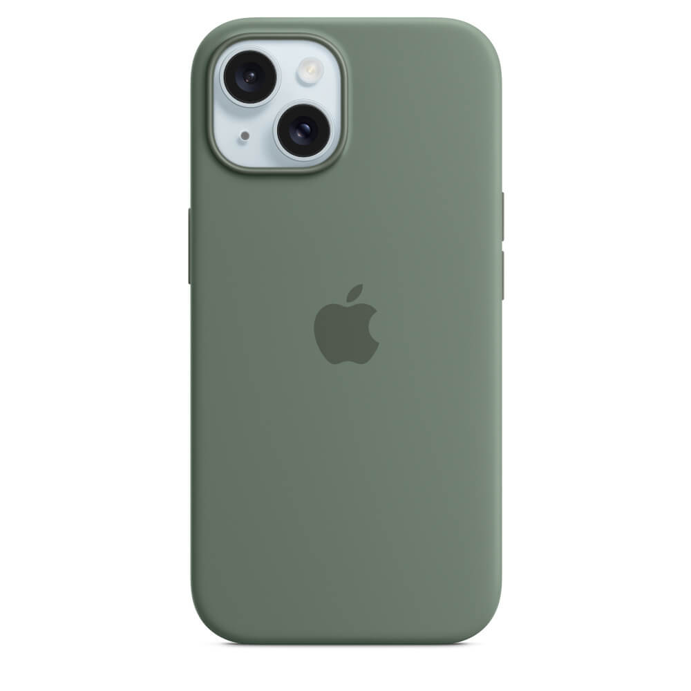 Husa de protectie Apple Silicone Case with MagSafe pentru iPhone 15 Plus, Cypress