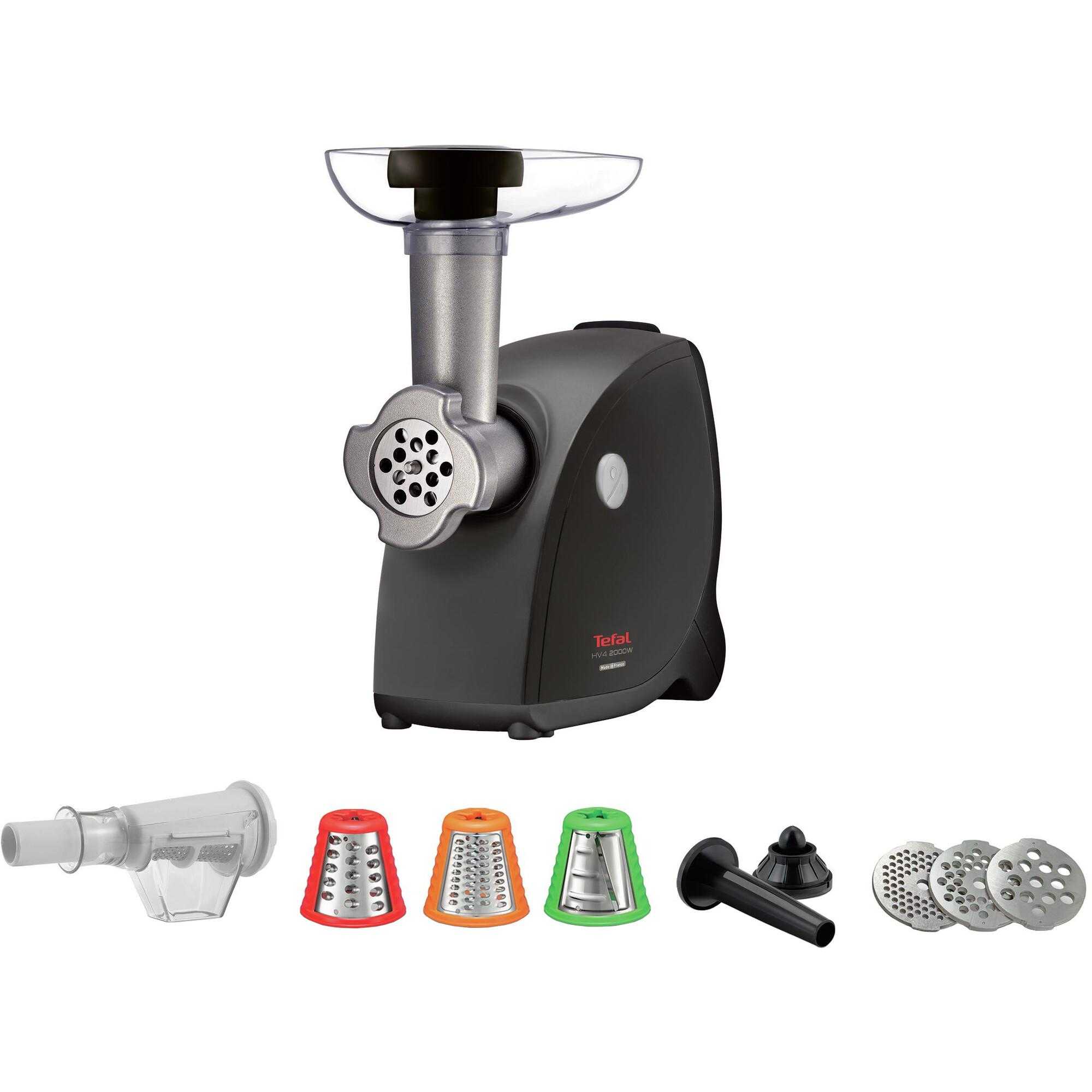 Masina de tocat carne Tefal HV4 9 in 1 NE448838, 2000 W, 2.3 kg/min