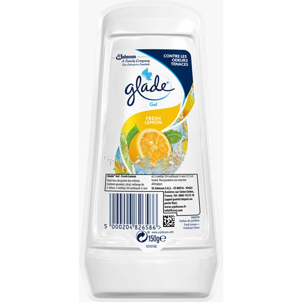 Glade Lemon, Odorizant Camera, Gel - 150g