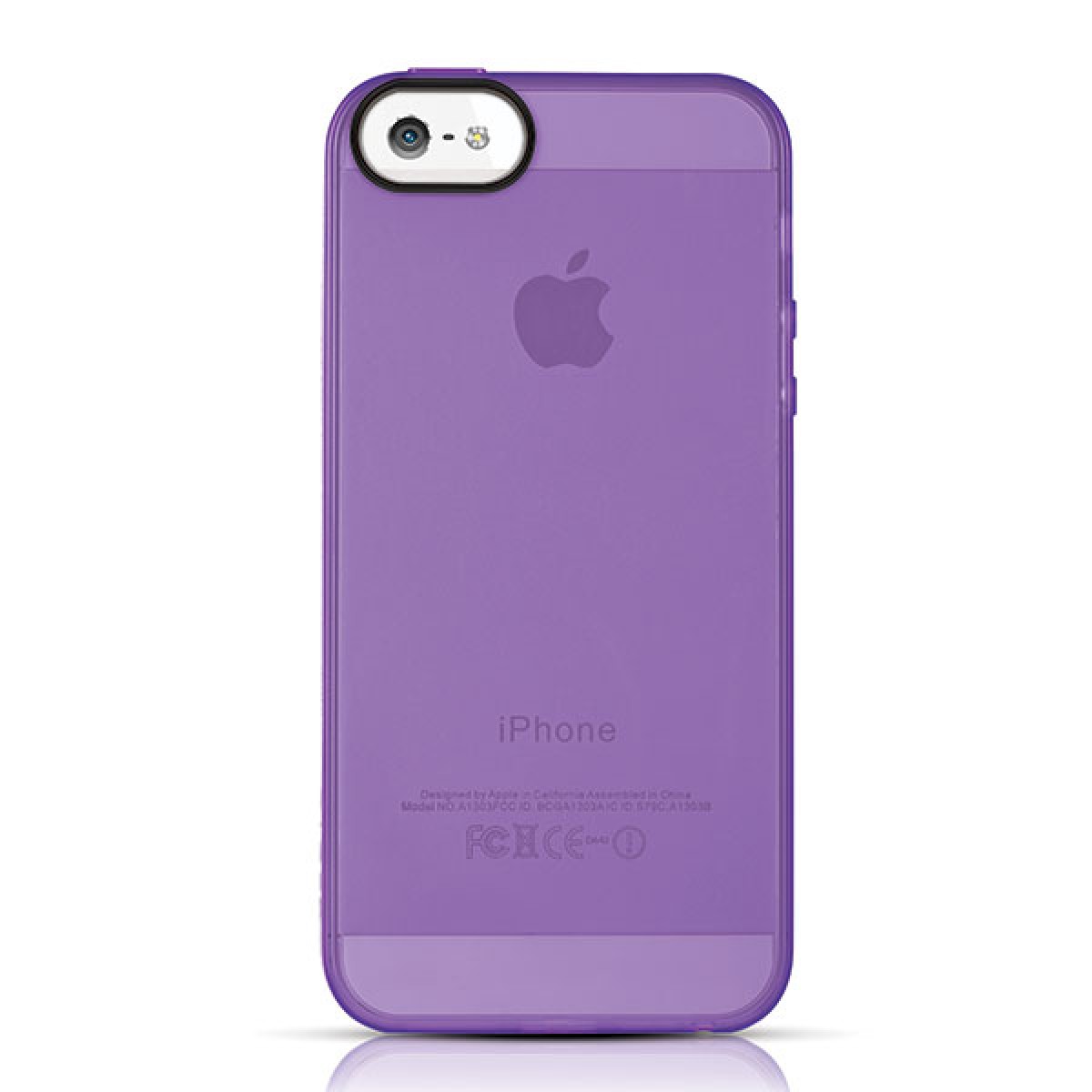 Capac de protectie Odoyo SoftEdge pentru iPhone 5/5S/SE, Violet