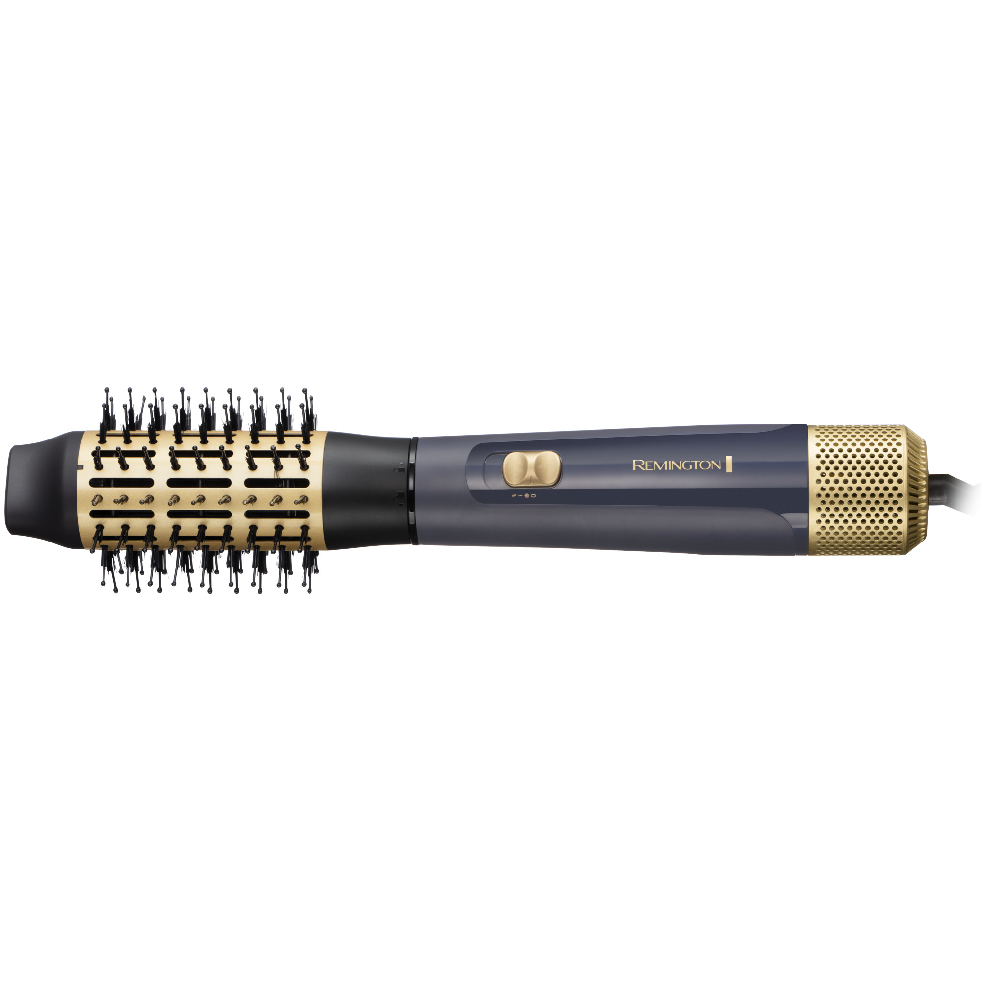 Perie rotativa Remington Sapphire Luxe Airstyler AS5805, 1000 W, 2 viteze, Invelis ceramic, Auriu/Albastru inchis