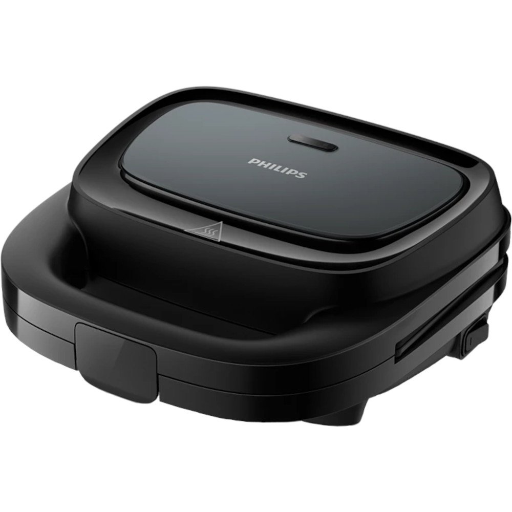 Sandwich maker Philips Seria 3000 HD2331/90, 750 W, 240 V, Placi antiaderente, Negru