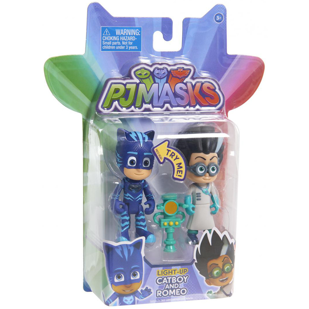 Set figurine cu lumini Eroi in pijama: Pisoi si Romeo W2