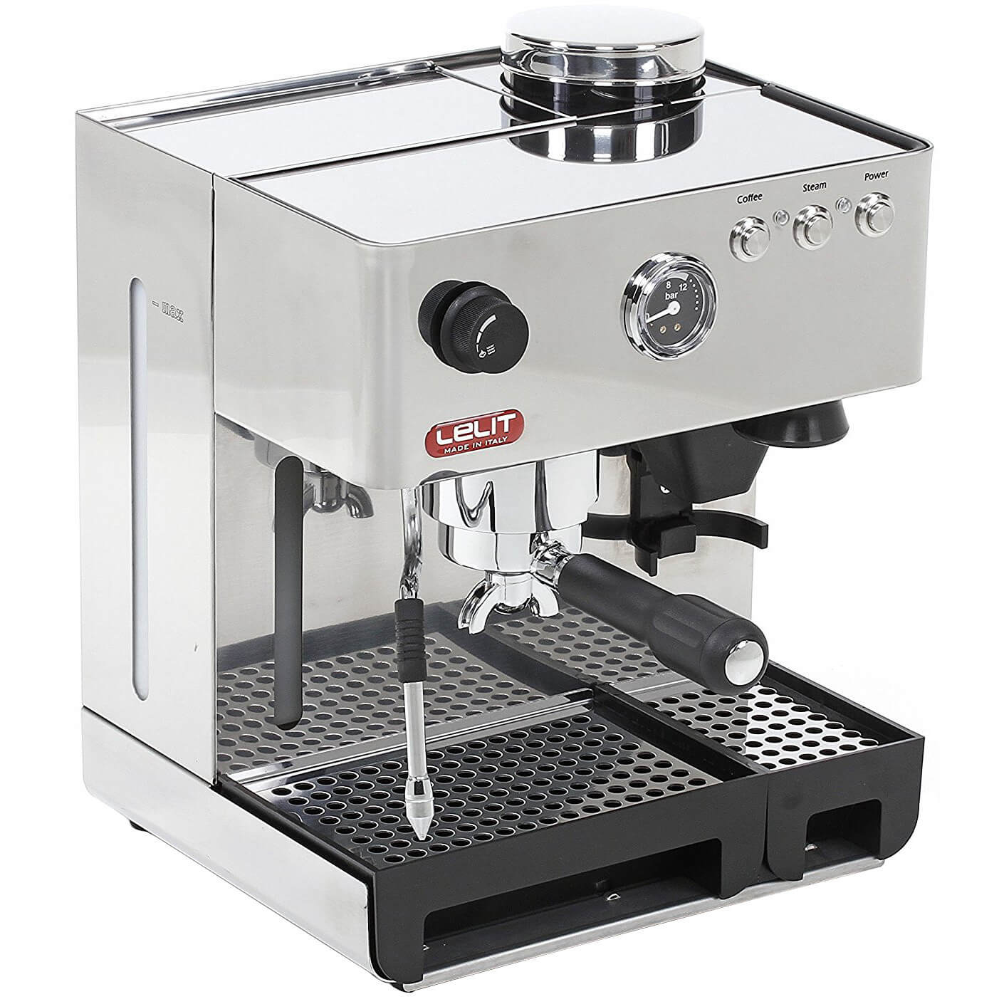 Espressor manual Lelit PL 42 EMI, 1200 W, 2.7 L, 15 bar, Argintiu